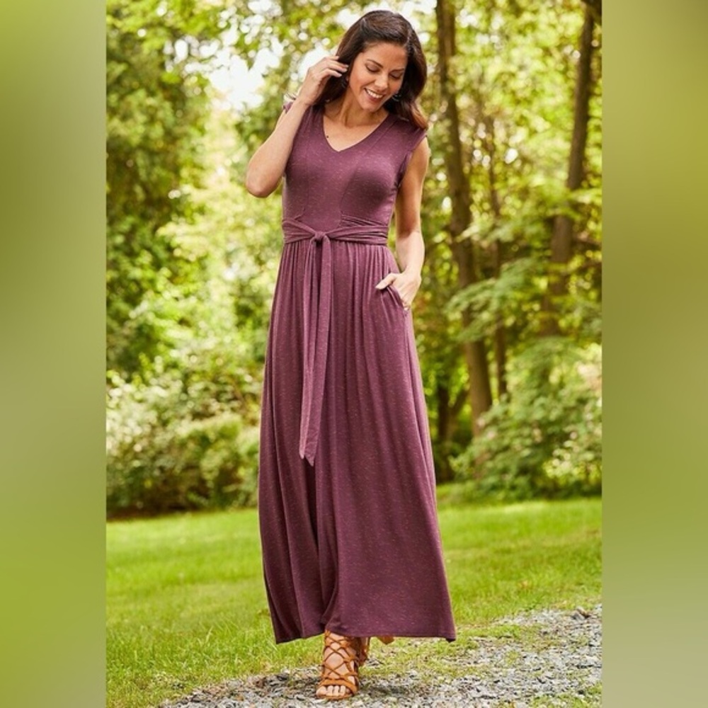 Matilda Jane “Chasing Waterfalls” Maxi Dress – Size XS – Plum Purple